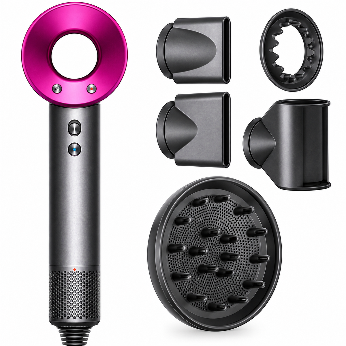 💇‍♀️ Secador de Cabello Profesional 5 en 1 – Secado, Peinado y Volumen