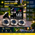 ☀️ Set de 4 Luces LED Solares para Jardín SL-600